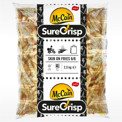 SureCrisp Julienne Pommes SKIN ON 6x6mm