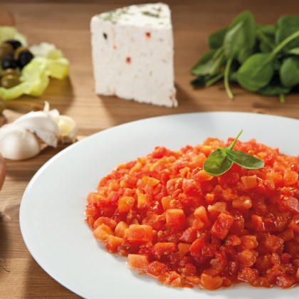 Tomatenwürfel ohne Haut