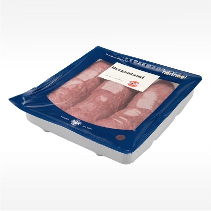 Bergsalami geschnitten