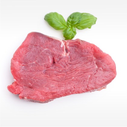 Rindsschnitzel geschnitten