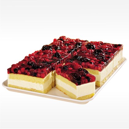 Beeren-Buttermilch-Schnitte