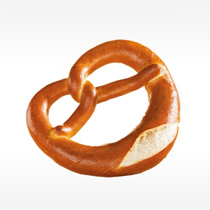 Brezel mit Butter gefüllt