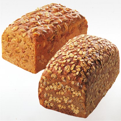 Brotkorb (Kürbiskernbrot & Mehrkornbrot)