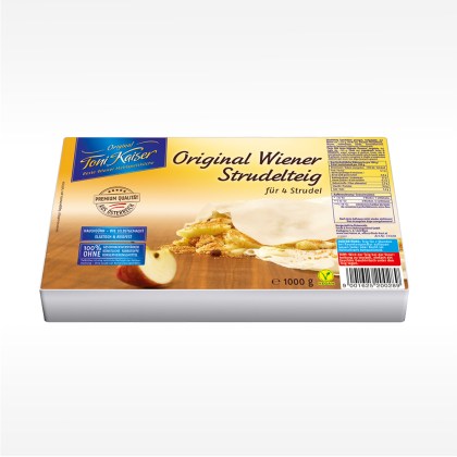 Strudelteigblätter gezogen