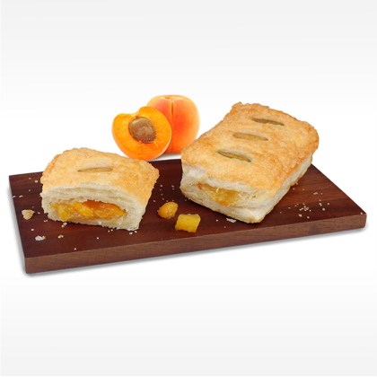 Aprikosen Mini Strudel Blätterteig portioniert