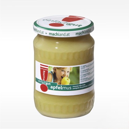 Apfelmus mit Zucker
