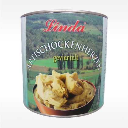Artischockenherzen geviertelt